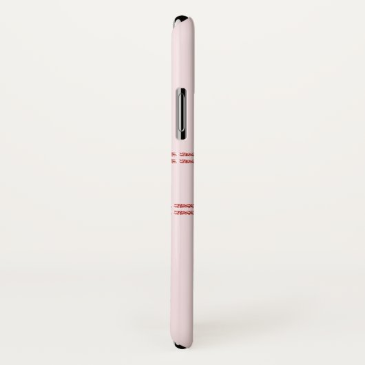 Blush Pink Rose Gold Glitter Strepen Gepersonalise Case-Mate iPhone Case (Achterkant / rechts)