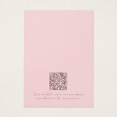 Blush Pink Rose Gold Ketting Earring Display kaart (Achterkant)