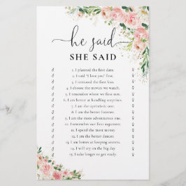 Blush Pink Rose Gold Vrijgezellenfeest spel