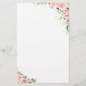 Blush Pink Rose Gold Vrijgezellenfeest spel (Achterkant)