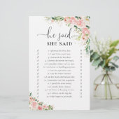 Blush Pink Rose Gold Vrijgezellenfeest spel (Staand voorkant)