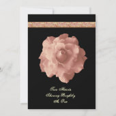 BLUSH PINK Rose Petals Weddenschap Kaart (Achterkant)