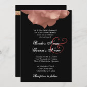 BLUSH PINK Rose Petals Weddenschap Kaart (Voorkant / Achterkant)