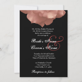 BLUSH PINK Rose Petals Weddenschap Kaart