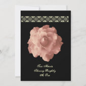 BLUSH PINK Rose Petals Weddenschap Kaart (Achterkant)