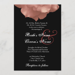BLUSH PINK Rose Petals Weddenschap Kaart
