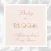 Blush Pink Roses Baby in Bloom Baby shower Servet