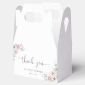 Blush Pink Roses Baby shower Favor Box Bedankdoosjes (Geopend)