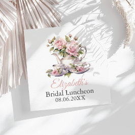 Blush Pink Roses Bridal Luncheon Tea Brunch Servet