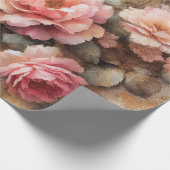 Blush Pink Roses  Decoupage Cadeaupapier (Hoek)