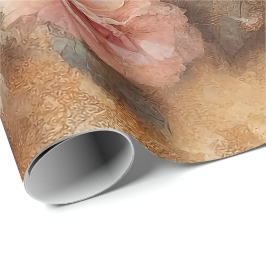 Blush Pink Roses  Decoupage Cadeaupapier (Rol Hoek)