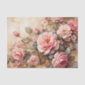 Blush Pink Roses Decoupage Tissuepapier (Voorkant)