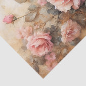 Blush Pink Roses Decoupage Tissuepapier (Detail)