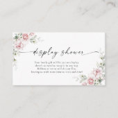 Blush Pink Roses Display Douche Behuizing Kaart (Voorkant)