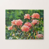 Blush Pink Roses Garden Art Puzzel Legpuzzel (Horizontaal)