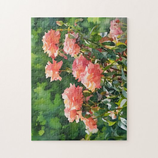 Blush Pink Roses Garden Art Puzzel Legpuzzel (Verticaal)