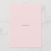 Blush Pink Roses Huwelijksadvies en wensen Kaart (Achterkant)