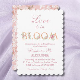 Blush Pink Roses Liefde is in Bloom Vrijgezellenfe Kaart