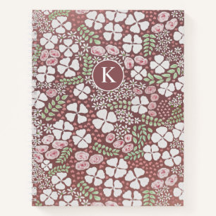 Blush Pink Roses Sage Groen Wit Bloemen Roos Goud Notitieboek