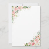 Blush Pink Roses Trouwtafel Zitkaart Kaarten (Achterkant)
