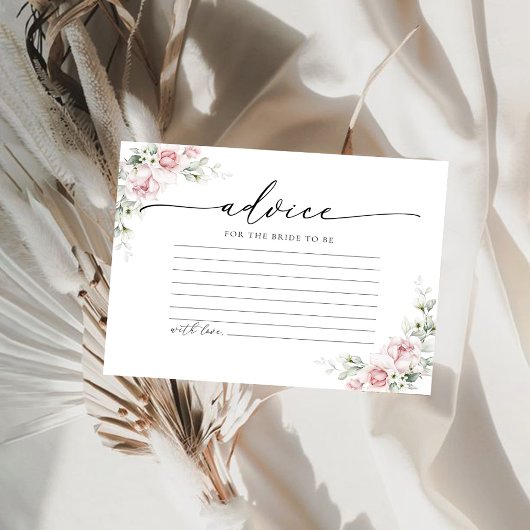 Blush Pink Roses Vrijgezellenfeest Advies Kaart