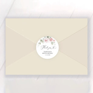 Blush Pink Roses Vrijgezellenfeest Ronde Sticker