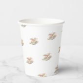 Blush Pink Roses Vrijgezellenfeest Tea Papieren Bekers (Voorkant)