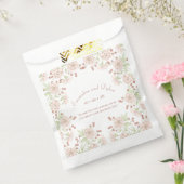 Blush Pink Roses Wedding Bedankzakje (Gezegeld)