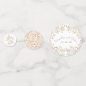 Blush Pink Roses Wedding Confetti (Achterkanten)