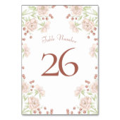 Blush Pink Roses Wedding Kaart (Voorkant)