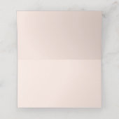 Blush Pink Roses Wedding Place Card Plaatskaartje (Binnenkant ongevouwen)