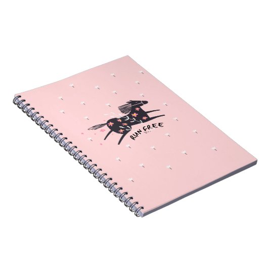 Blush Pink run Free Christelijk Faith Notitieboek (Rechterzijde)