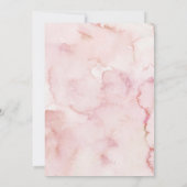 Blush Pink Rustic Winter Forest Bridal Shower Kaart (Achterkant)