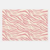 Blush Pink Safari Animal Leopard Print Inpakpapier Vel (Voorkant 2)