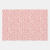 Blush Pink Safari Animal Leopard Print Inpakpapier Vel (Voorkant)