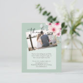 Blush Pink Sage Floral Weddenschap budget (Staand voorkant)