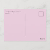 Blush Pink Sage Floral Weddenschap budget Briefkaart (Achterkant)