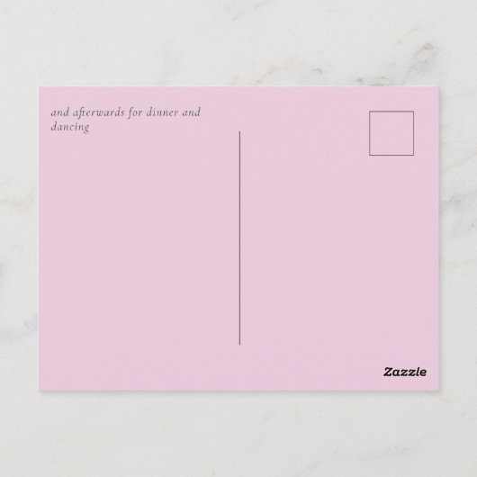 Blush Pink Sage Floral Weddenschap budget Briefkaart (Achterkant)