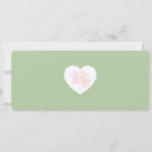 Blush Pink & Sage Green Boarding Pass Wedding Kaart (Achterkant)