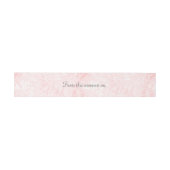 Blush Pink Satin Weddenschap Uitnodigingen Wikkel (Vlak)