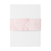 Blush Pink Satin Weddenschap Uitnodigingen Wikkel (Achterkant Voorbeeld)
