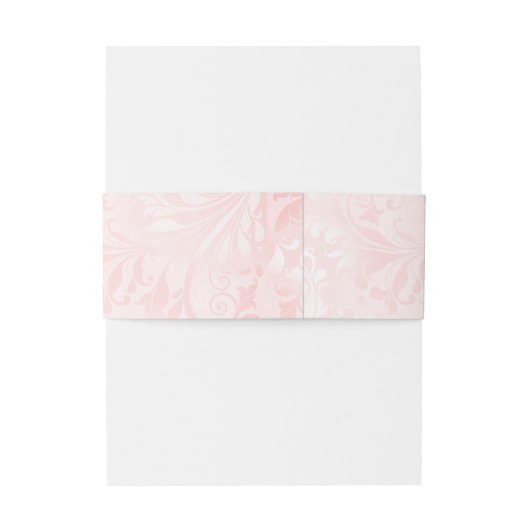 Blush Pink Satin Weddenschap Uitnodigingen Wikkel (Achterkant Voorbeeld)