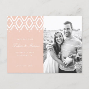 Blush Pink Save the Date briefkaart