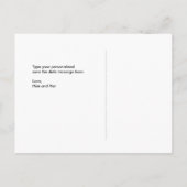 Blush Pink Save the Date briefkaart (Achterkant)