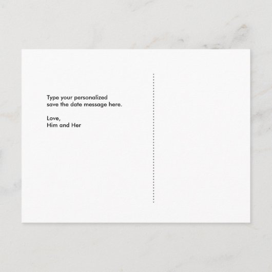 Blush Pink Save the Date briefkaart (Achterkant)