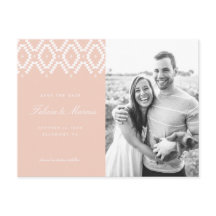 Blush Pink Save the Date briefkaart