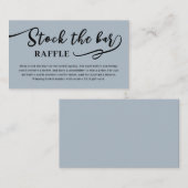 Blush Pink Script Stock the bar Bridal Shower  Informatiekaartje (Voorkant / Achterkant)