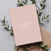 Blush Pink Script Wedding RSVP QR Code Card Informatiekaartje