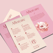 Blush Pink Service Aftercare Skincare Flyer