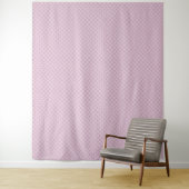 Blush Pink Shabby Chic Patroon Tapestry Wandkleed (In situ)